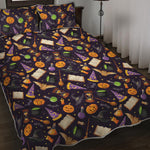 Magic Wizard Pattern Print Quilt Bed Set