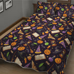 Magic Wizard Pattern Print Quilt Bed Set