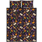 Magic Wizard Pattern Print Quilt Bed Set