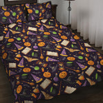 Magic Wizard Pattern Print Quilt Bed Set