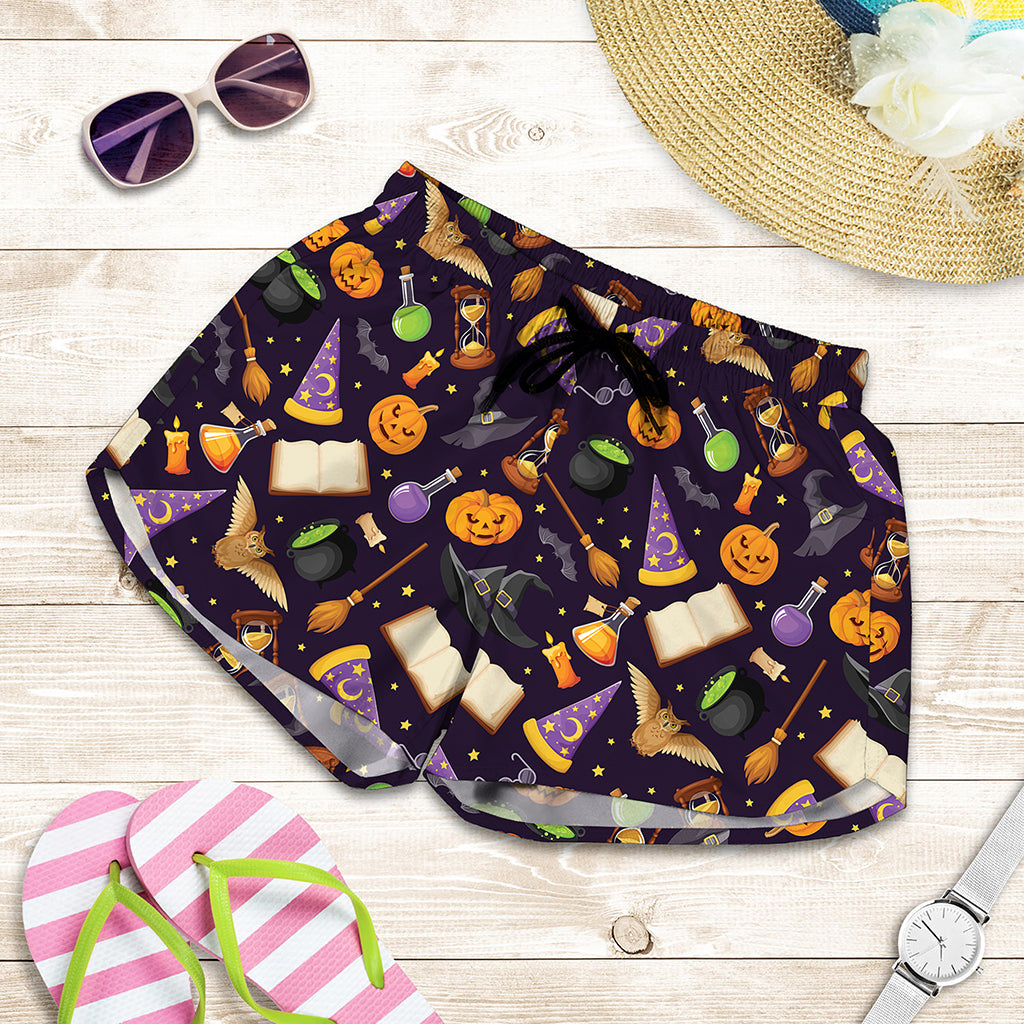 Magic Wizard Pattern Print Women's Shorts