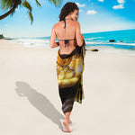Malagasy Cat Eyed Snake Print Beach Sarong Wrap