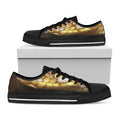 Malagasy Cat Eyed Snake Print Black Low Top Sneakers