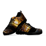 Malagasy Cat Eyed Snake Print Black Sneakers