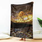 Malagasy Cat Eyed Snake Print Blanket
