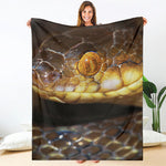 Malagasy Cat Eyed Snake Print Blanket