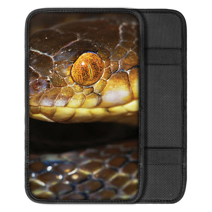 Malagasy Cat Eyed Snake Print Car Center Console Cover