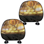 Malagasy Cat Eyed Snake Print Car Headrest Covers