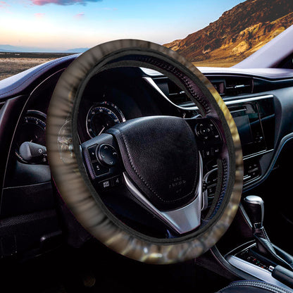 Malagasy Cat Eyed Snake Print Car Steering Wheel Cover