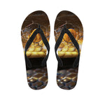 Malagasy Cat Eyed Snake Print Flip Flops
