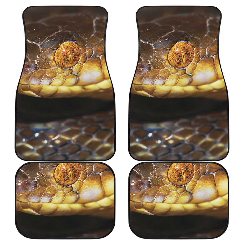 Malagasy Cat Eyed Snake Print Front and Back Car Floor Mats