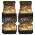 Malagasy Cat Eyed Snake Print Front and Back Car Floor Mats