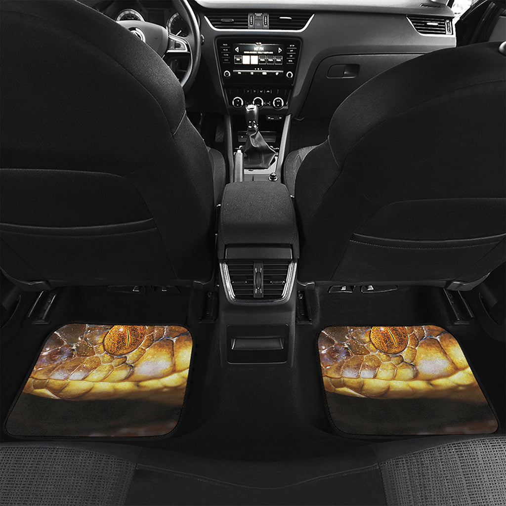 Malagasy Cat Eyed Snake Print Front and Back Car Floor Mats