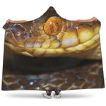Malagasy Cat Eyed Snake Print Hooded Blanket