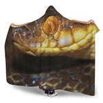 Malagasy Cat Eyed Snake Print Hooded Blanket