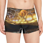 Malagasy Cat Eyed Snake Print Men's Boxer Briefs