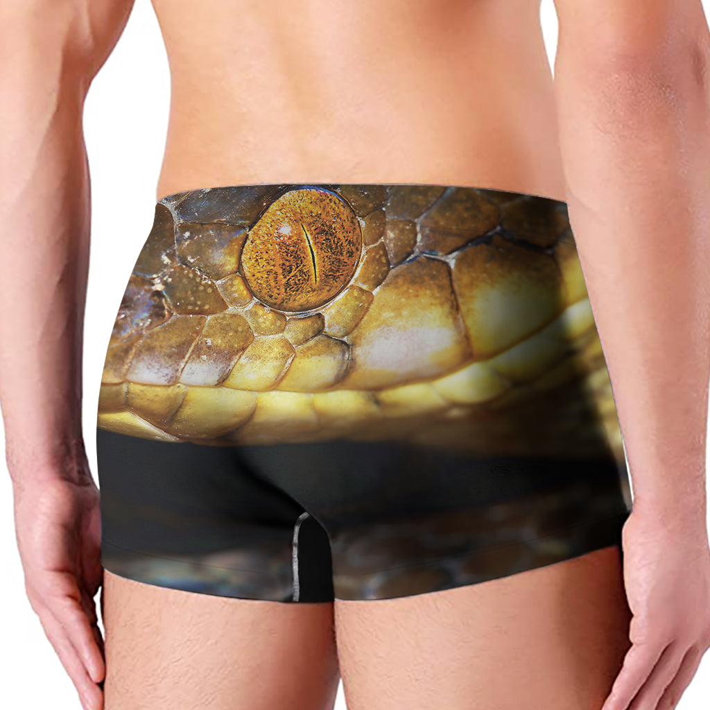 Malagasy Cat Eyed Snake Print Men's Boxer Briefs