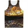 Malagasy Cat Eyed Snake Print Men's Tank Top