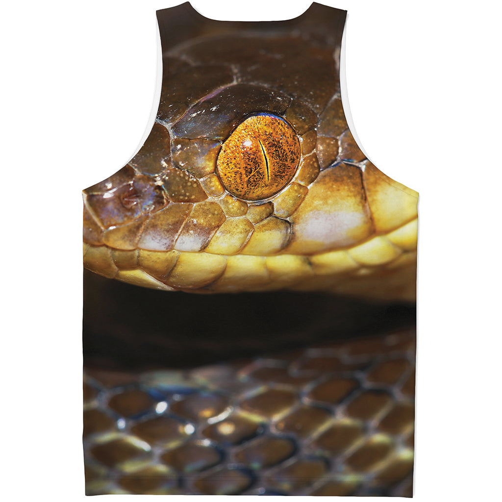 Malagasy Cat Eyed Snake Print Men's Tank Top