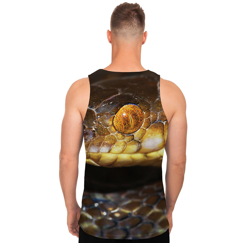 Malagasy Cat Eyed Snake Print Men's Tank Top