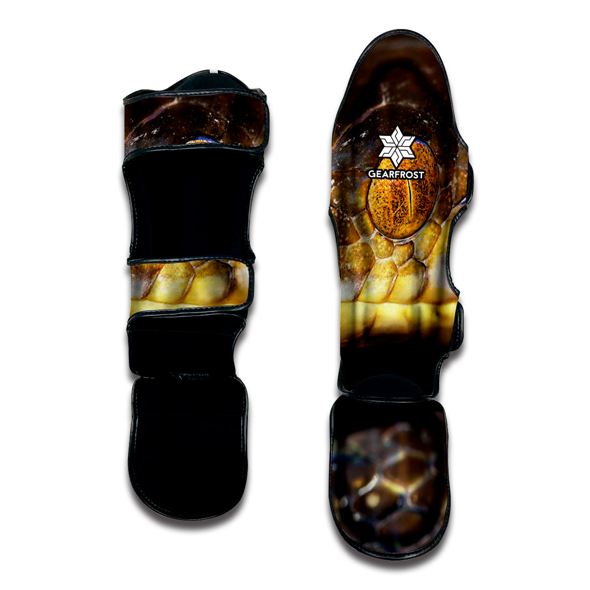 Malagasy Cat Eyed Snake Print Muay Thai Shin Guard