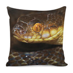 Malagasy Cat Eyed Snake Print Pillow Cover