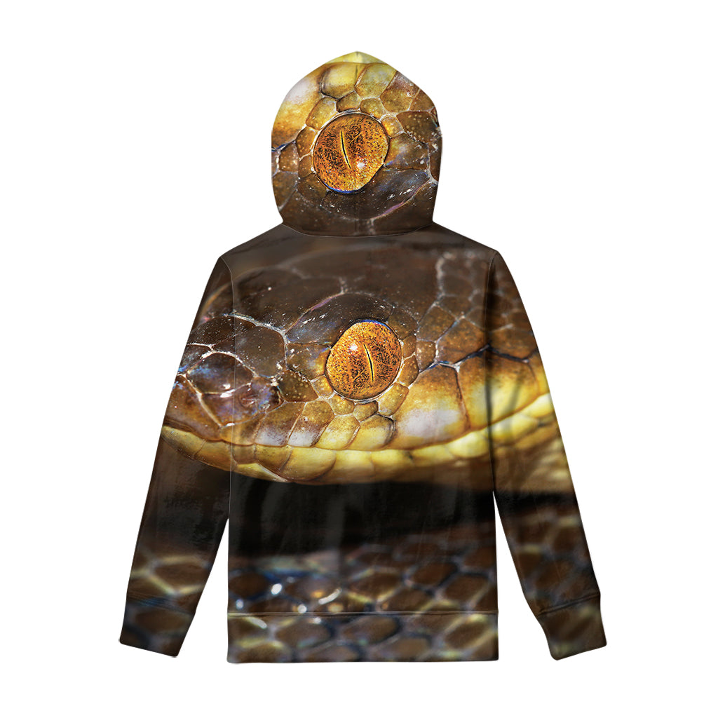 Malagasy Cat Eyed Snake Print Pullover Hoodie