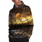 Malagasy Cat Eyed Snake Print Pullover Hoodie
