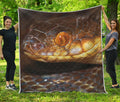 Malagasy Cat Eyed Snake Print Quilt