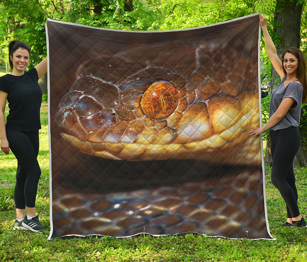 Malagasy Cat Eyed Snake Print Quilt
