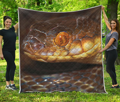 Malagasy Cat Eyed Snake Print Quilt