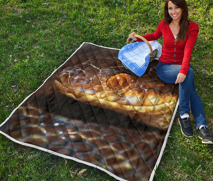 Malagasy Cat Eyed Snake Print Quilt
