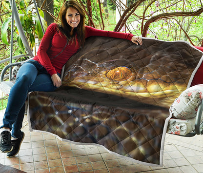 Malagasy Cat Eyed Snake Print Quilt