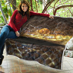 Malagasy Cat Eyed Snake Print Quilt