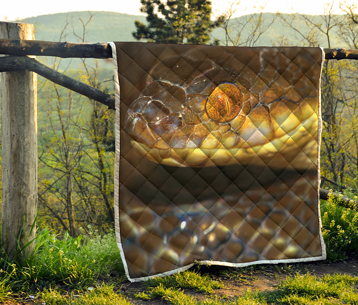 Malagasy Cat Eyed Snake Print Quilt
