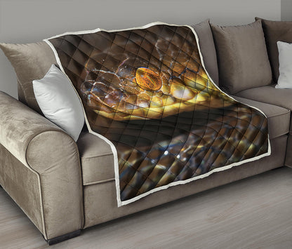 Malagasy Cat Eyed Snake Print Quilt