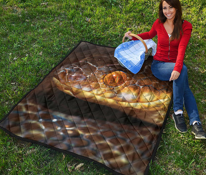 Malagasy Cat Eyed Snake Print Quilt