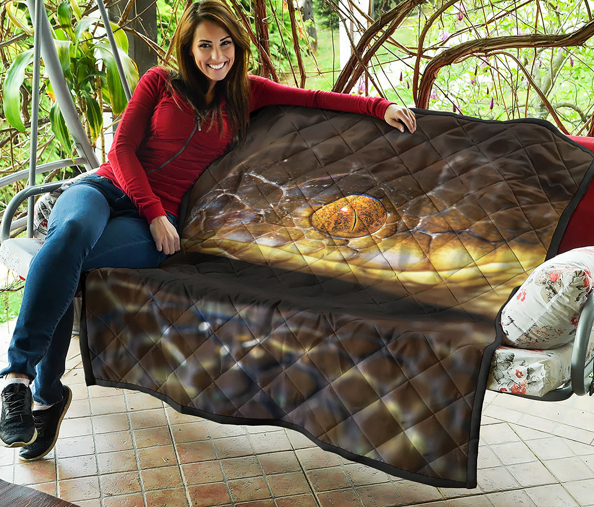 Malagasy Cat Eyed Snake Print Quilt