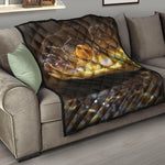 Malagasy Cat Eyed Snake Print Quilt