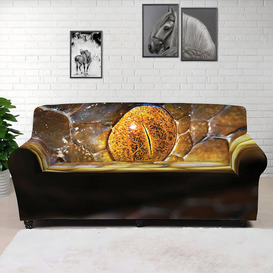 Malagasy Cat Eyed Snake Print Sofa Cover