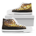 Malagasy Cat Eyed Snake Print White High Top Sneakers