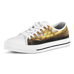 Malagasy Cat Eyed Snake Print White Low Top Shoes