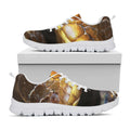 Malagasy Cat Eyed Snake Print White Running Shoes