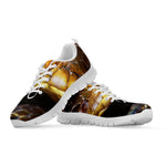 Malagasy Cat Eyed Snake Print White Sneakers