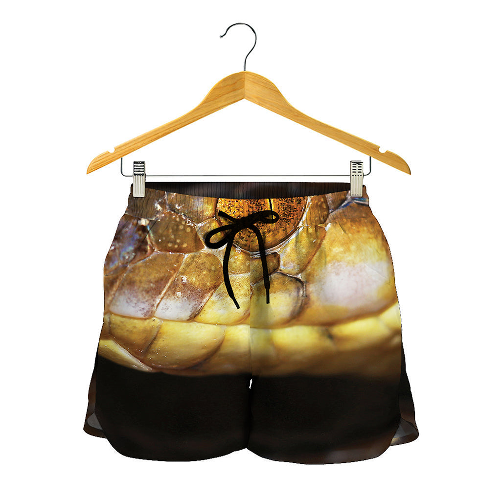 Malagasy Cat Eyed Snake Print Women's Shorts