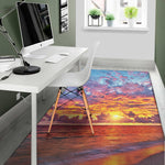 Maldives Sunset Print Area Rug