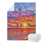 Maldives Sunset Print Blanket