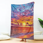 Maldives Sunset Print Blanket