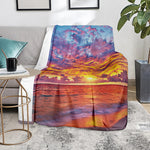 Maldives Sunset Print Blanket
