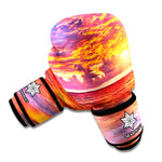 Maldives Sunset Print Boxing Gloves